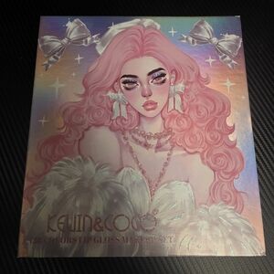 Pastel Pink Mermaid Girl Lip Gloss Palette